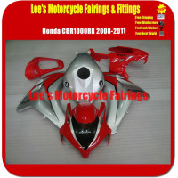 Honda CBR1000RR 2008-2011 Red Silver STYLE Injection Mold Fairing Kit ABS Bodywork Honda CBR1000RR 2008-2011 Red Silver STYLE Injection Mold Fairing Kit ABS Bodywork