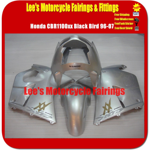 Honda CBR1100XX BlackBird 1996-2007 Silver Style Injection Molded ABS Fairing Kit Bodywork