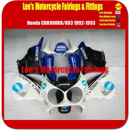 Honda CBR900RR 893 1992 1993 Konica Minolta REPLICA Fairing Kit ABS Bodywork