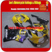 Honda CBR900RR 919 1996 1997 Classical Yellow Black STYLE Fairing Kit Bodywork