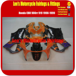 Honda CBR900RR 919 1998 1999 Orange Black REPLICA  Fairing Kit Bodywork