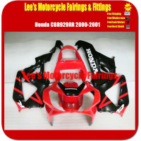 Honda CBR900RR 929 2000 2001 Red Black VERSION Injection Mold Fairing Kit ABS Bodywork