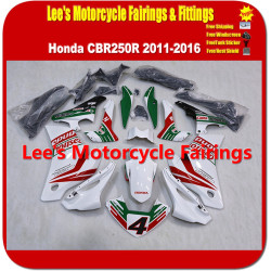 Honda CBR250R 2011-2016 Injection Molded ABS Fairing Kit for Castrol Race Replica Style