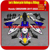 Honda CBR250RR 2017-2022 Injection Molded ABS Fairing Kit, Dunlop Race Replica Blue White Yellow Graphics Honda CBR250RR 2017-2022 Injection Molded ABS Fairing Kit, Dunlop Race Replica Blue White Yellow Graphics