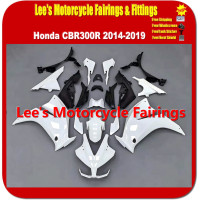 Hond CBR300R 2014-2019 Injection Molded White ABS Fairings Bodywork Hond CBR300R 2014-2019 Injection Molded White ABS Fairings Bodywork
