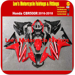 Honda CBR500R 2016-2018 Red Painted ABS Fairing Kit, Full Injection Molded Motorcycle Bodywork