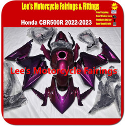 Honda CBR500R 2022-2023 Purple Painted ABS Fairing Kit, Full Injection Molded Motorcycle Bodywork