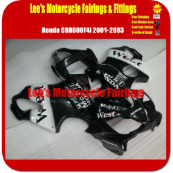 Honda CBR600F4i Fairing Kit 2001-2003, Injection Molded ABS Aftermarket Bodywork, West Racing Replica Style Honda CBR600F4i Fairing Kit 2001-2003, Injection Molded ABS Aftermarket Bodywork, West Racing Replica Style