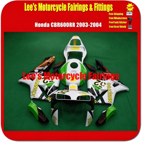 Honda CBR600RR F5 2003 2004 Injection Mold Fairing Kit HANNSPREE 52 Replica Bodywork Honda CBR600RR F5 2003 2004 Injection Mold Fairing Kit HANNSPREE 52 Replica Bodywork