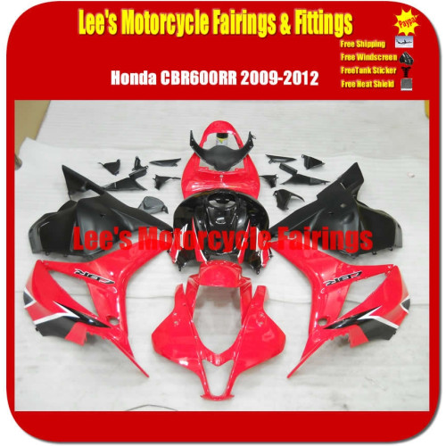 Honda CBR600RR F5 2009-2012 Injection Mold Fairing Kit For Red Black VERSION ABS Bodywork Honda CBR600RR F5 2009-2012 Injection Mold Fairing Kit For Red Black VERSION ABS Bodywork