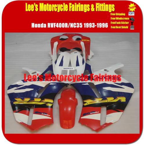 Honda RVF400R NC35 1993-1998 Classical Red Blue White Style ABS Fairing Kit Bodywork Honda RVF400R NC35 1993-1998 Classical Red Blue White Style ABS Fairing Kit Bodywork