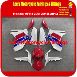 Honda VFR1200 2010 2011 2012 2013 White Red Blue Style Injection Molded ABS Fairing Kit Bodywork Honda VFR1200 2010 2011 2012 2013 White Red Blue Style Injection Molded ABS Fairing Kit Bodywork
