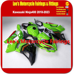 Kawasaki Ninja 400 (EX400) 2018-2023 Fairing Kit, Injection Mold Bodywork Green Black Red Replica Fairings Kawasaki Ninja 400 (EX400) 2018-2023 Fairing Kit, Injection Mold Bodywork Green Black Red Replica Fairings
