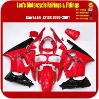 Kawasaki Ninja ZX-12R (ZXT20A) 2000-2001 Injection Mold Fairing Kit Red Black Bodywork Kawasaki Ninja ZX-12R (ZXT20A) 2000-2001 Injection Mold Fairing Kit Red Black Bodywork