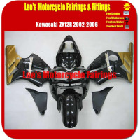 Kawasaki Ninja ZX-12R (ZXT20B) 2002-2006 Injection Mold Fairing Kit Black Gold Bodywork Kawasaki Ninja ZX-12R (ZXT20B) 2002-2006 Injection Mold Fairing Kit Black Gold Bodywork