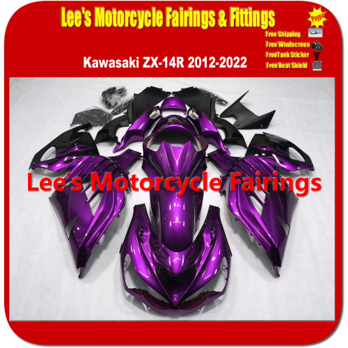 Kawasaki Ninja ZX-14R (ZXT40E) 2012-2022 Fairing Kit, Gloss Metallic Purple, Injection Molded Bodywork Kawasaki Ninja ZX-14R (ZXT40E) 2012-2022 Fairing Kit, Gloss Metallic Purple, Injection Molded Bodywork