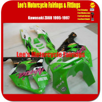 Kawasaki Ninja ZX-6R ZX600F 1995-1997 Fairing Kit Green White Black ABS Bodywork Kawasaki Ninja ZX-6R ZX600F 1995-1997 Fairing Kit Green White Black ABS Bodywork