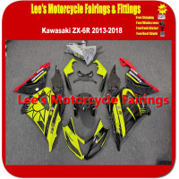 Kawasaki Ninja ZX-6R 636 (ZX636E/F) 2013-2018 Fairing Kit, Injection Mold Black Yellow Monster Replica Bodywork Kawasaki Ninja ZX-6R 636 (ZX636E/F) 2013-2018 Fairing Kit, Injection Mold Black Yellow Monster Replica Bodywork