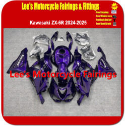 Kawasaki Ninja ZX-6R (ZX636H) 2024-2025 Fairing Kit, Injection Mold Gloss Purple Kawasaki Logo Bodywork Kawasaki Ninja ZX-6R (ZX636H) 2024-2025 Fairing Kit, Injection Mold Gloss Purple Kawasaki Logo Bodywork