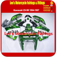 Kawasaki Ninja ZX-9R (ZX900B) 1994-1997 Fairing Kit, Green White West Racing Replica Bodywork Kawasaki Ninja ZX-9R (ZX900B) 1994-1997 Fairing Kit, Green White West Racing Replica Bodywork