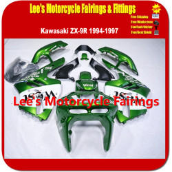Kawasaki Ninja ZX-9R (ZX900B) 1994-1997 Fairing Kit, Green White West Racing Replica Bodywork Kawasaki Ninja ZX-9R (ZX900B) 1994-1997 Fairing Kit, Green White West Racing Replica Bodywork