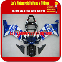 Suzuki GSX-R1000 (K1/K2) 2000-2002 ABS Injection Fairing Kit, Blue White Sport Bodywork Suzuki GSX-R1000 (K1/K2) 2000-2002 ABS Injection Fairing Kit, Blue White Sport Bodywork