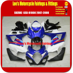 Suzuki GSX-R1000 (K7/K8) 2007-2008 Fairing Kit Blue White Body Panels Suzuki GSX-R1000 (K7/K8) 2007-2008 Fairing Kit Blue White Body Panels