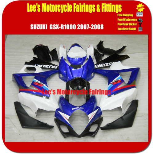 Suzuki GSX-R1000 (K7/K8) 2007-2008 Fairing Kit Blue White Body Panels