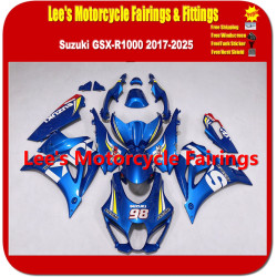 Suzuki GSX-R1000 K17 L7-L9 M0-M5 2017-2025 Fairing Kit Blue 98 Ecstar Injection Molded ABS Bodywork Suzuki GSX-R1000 K17 L7-L9 M0-M5 2017-2025 Fairing Kit Blue 98 Ecstar Injection Molded ABS Bodywork