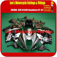 SUZUKI GSX-R1300 Hayabusa 1997-2007 Injection Molded Fairing Set, Black Silver Bodywork Kit SUZUKI GSX-R1300 Hayabusa 1997-2007 Injection Molded Fairing Set, Black Silver Bodywork Kit