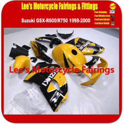 Suzuki GSX-R600 GSX-R750 SRAD 1998-2000 Fairing Kit,ABS Bodywork Yellow Black Replacement Bodywork Suzuki GSX-R600 GSX-R750 SRAD 1998-2000 Fairing Kit,ABS Bodywork Yellow Black Replacement Bodywork