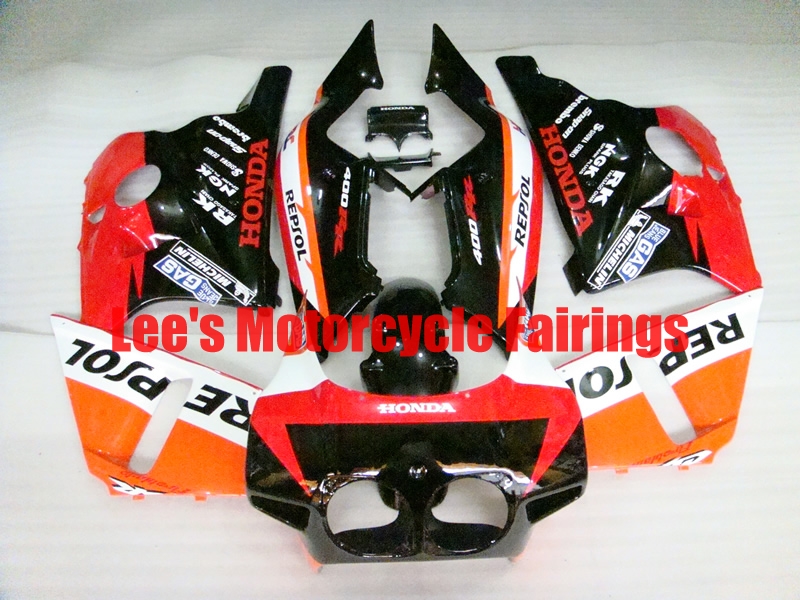 Honda CBR400RR NC23 1987-1989 aftermarket motorcycle fairings kit, painted ABS bodywork Honda CBR400RR NC23 1987-1989 aftermarket motorcycle fairings kit
