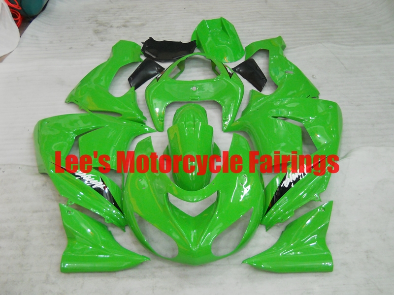 Kawasaki aftermarket motorcycle replacement fairings kit, painted ABS bodywork Kawasaki Ninja ZX10R 2006-2007 (ZX1000D)aftermarket motorcycle fairing kit