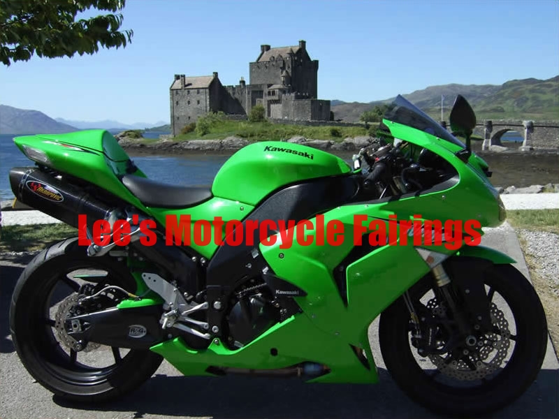 Kawasaki aftermarket motorcycle replacement fairings kit, painted ABS bodywork Kawasaki Ninja ZX10R 2006-2007 (ZX1000D)aftermarket motorcycle fairing kit