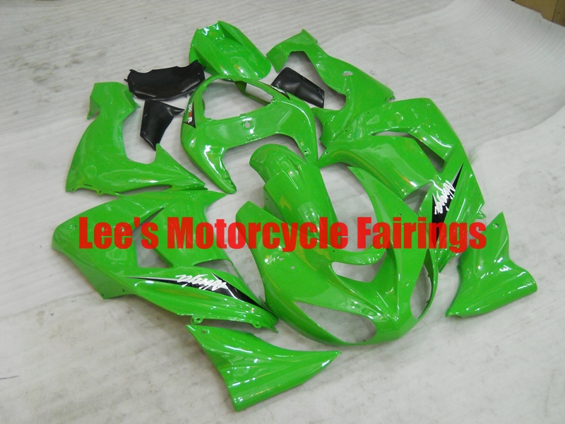 Kawasaki aftermarket motorcycle replacement fairings kit, painted ABS bodywork Kawasaki Ninja ZX10R 2006-2007 (ZX1000D)aftermarket motorcycle fairing kit
