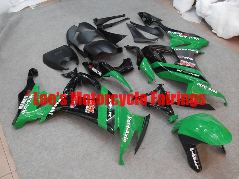 Kawasaki aftermarket motorcycle replacement fairings kit, painted ABS bodywork Kawasaki Ninja ZX10R 2008-2010 (ZX1000D)aftermarket motorcycle fairing kit
