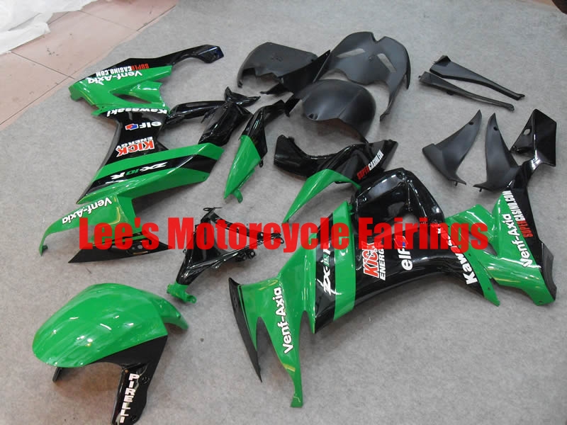 Kawasaki aftermarket motorcycle replacement fairings kit, painted ABS bodywork Kawasaki Ninja ZX10R 2008-2010 (ZX1000D)aftermarket motorcycle fairing kit