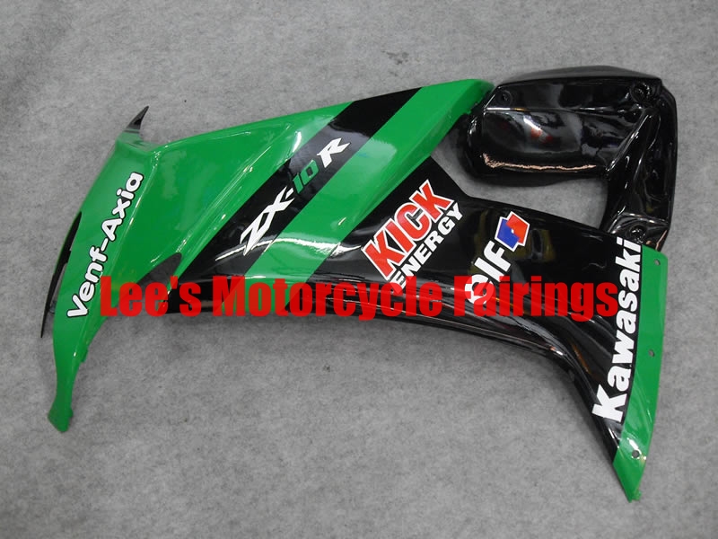 Kawasaki aftermarket motorcycle replacement fairings kit, painted ABS bodywork Kawasaki Ninja ZX10R 2008-2010 (ZX1000D)aftermarket motorcycle fairing kit