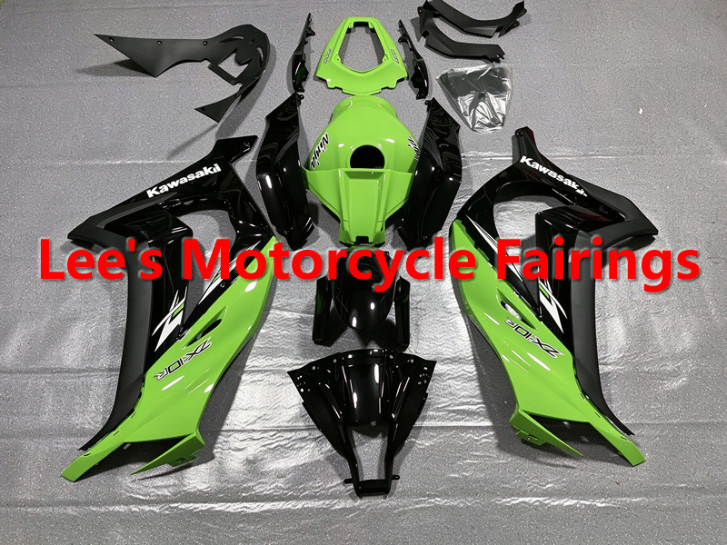 Kawasaki aftermarket motorcycle replacement fairings kit, painted ABS bodywork Kawasaki Ninja ZX10R 2008-2010 (ZX1000D)aftermarket motorcycle fairing kit