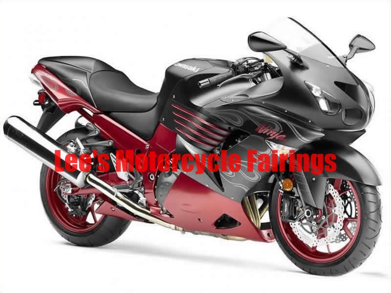 Kawasaki aftermarket motorcycle replacement fairings kit, painted ABS bodywork Kawasaki Ninja ZX-14R (ZXT40A) 2006-2011 aftermarket motorcycle fairing kit