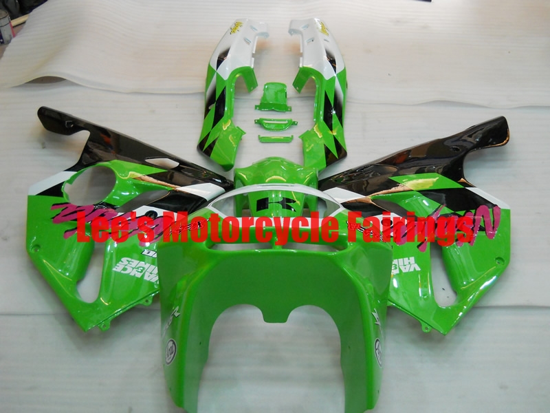Kawasaki aftermarket motorcycle replacement fairings kit, painted ABS bodywork Kawasaki Ninja ZX-6R ZX600F 1995-1997 aftermarket motorcycle fairing kit