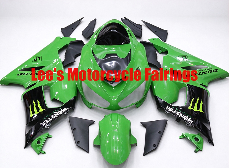 Kawasaki Ninja ZX-6R ZX-6RR ZX636C 2005-2006 aftermarket motorcycle fairing kit