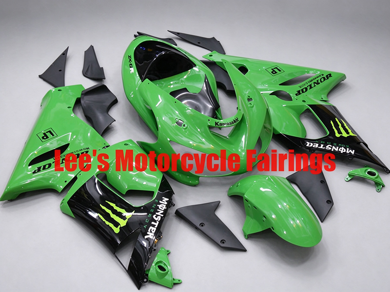 Kawasaki Ninja ZX-6R ZX-6RR ZX636C 2005-2006 aftermarket motorcycle fairing kit