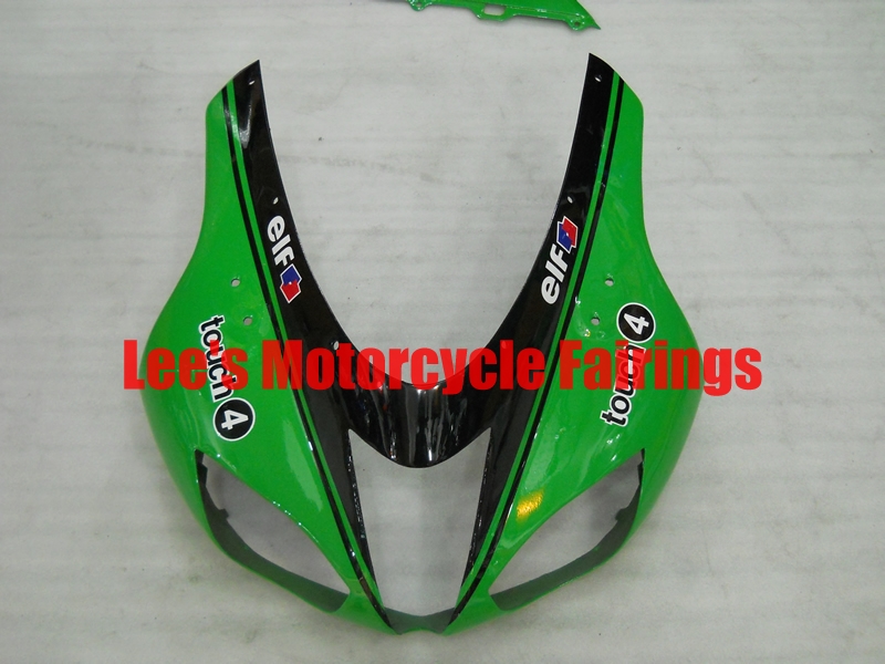 Kawasaki aftermarket motorcycle replacement fairings kit, painted ABS bodywork Kawasaki Ninja ZX-6R (ZX600P) 2007-2008 aftermarket motorcycle fairing kit