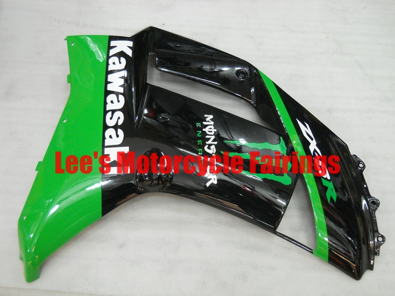 Kawasaki aftermarket motorcycle replacement fairings kit, painted ABS bodywork Kawasaki Ninja ZX-6R (ZX600P) 2007-2008 aftermarket motorcycle fairing kit